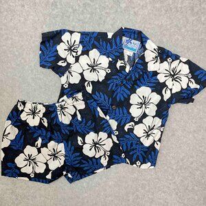 RJC Boys Hawaiian Short Sleeve Shirt and Matching Shorts Set Tropical Size 24M